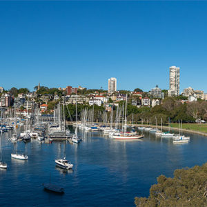 Overlooking Rushcutters Bay in Sydney, Australia